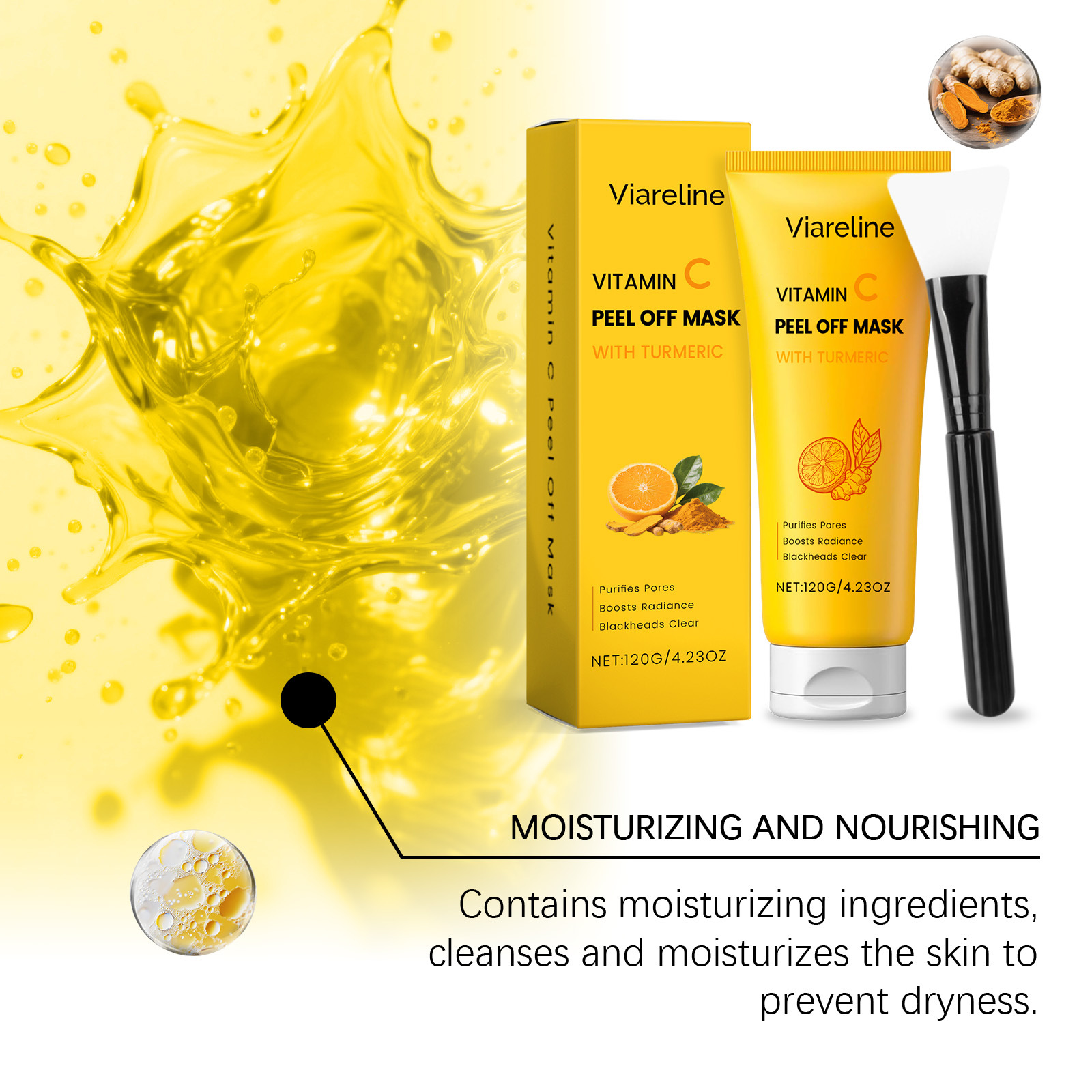 Deep Cleansing Brightening Shrink Pores Blackhead Remover Repair Peel-Off Facial Mask - Image 6