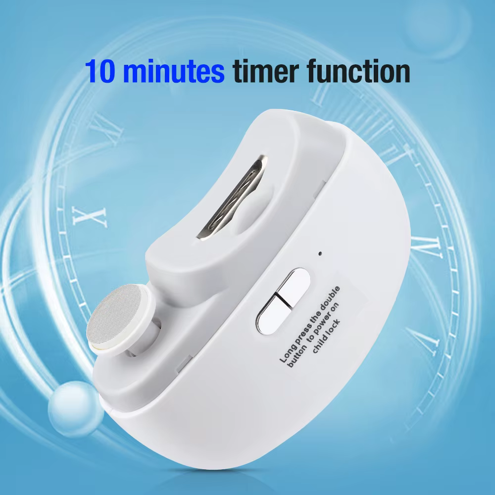 2 In 1 Electric Nail Clippers Manicure Anti-Splash Nail Trimmer For Baby Finger Toe - Image 7