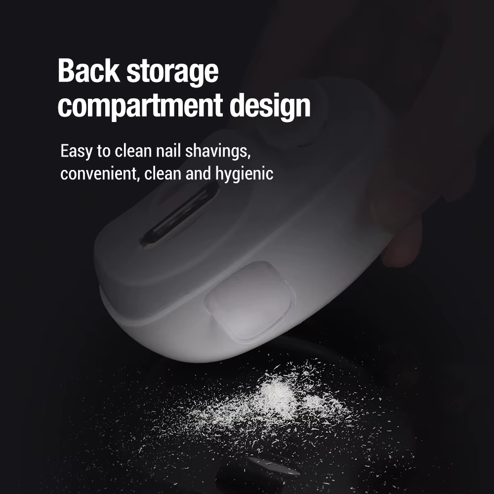 2 In 1 Electric Nail Clippers Manicure Anti-Splash Nail Trimmer For Baby Finger Toe - Image 10