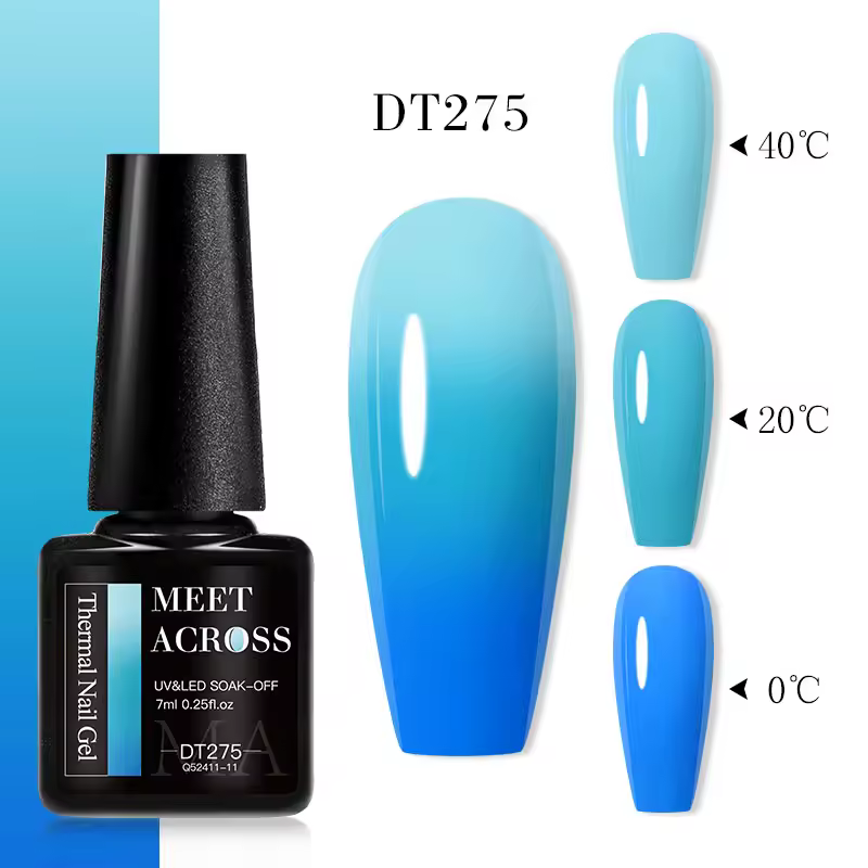 3 Layers Color Changing Gel Soak Off UV Painting 7ml Thermal Gel Nail Polish - Image 5
