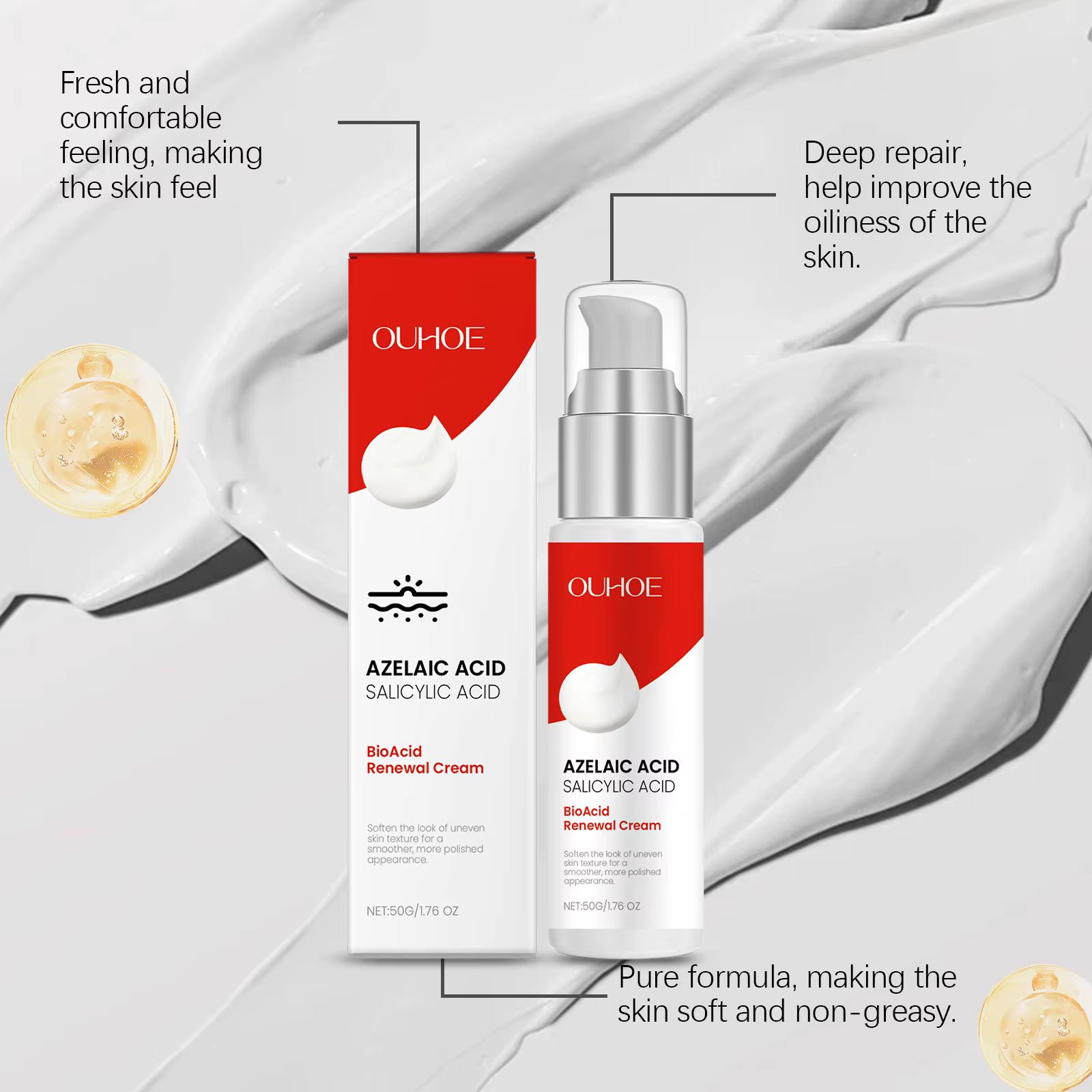 Acne Repairing Cream Remove Pimples Fade Blemishes Soothing Anti Acne Facial Cream - Image 5