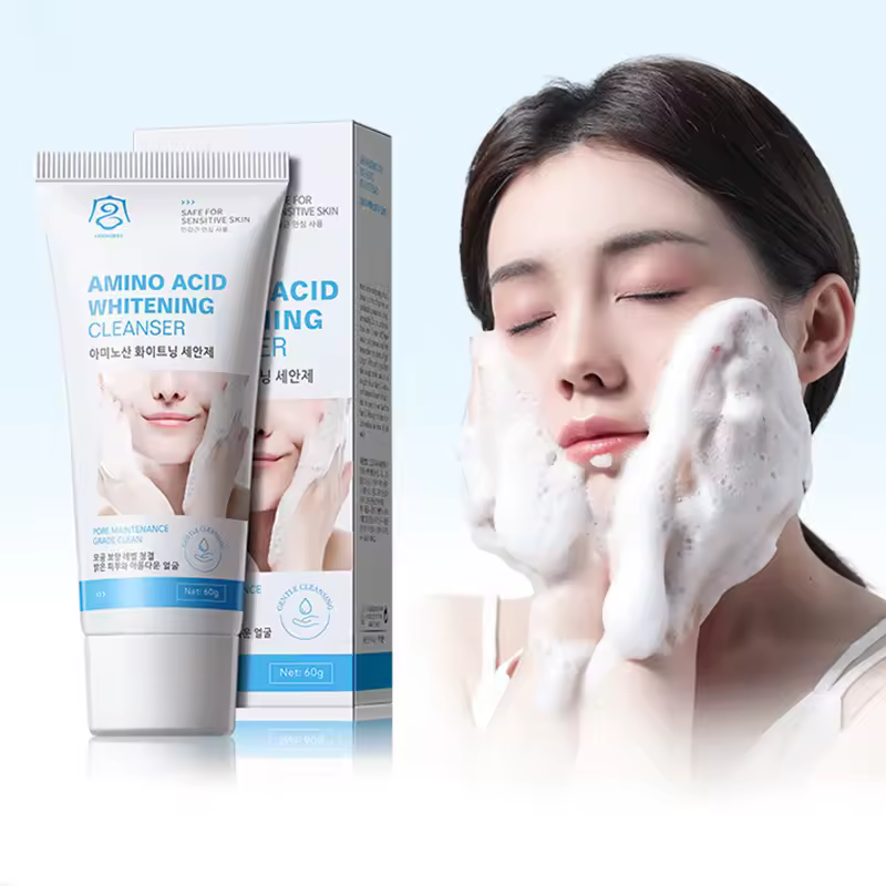 Facial Cleanser Deep Cleansing Pores Refining Blackheads Oil Control Face Wash Scrub Face Gel