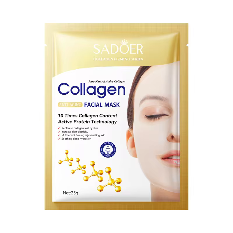 Anti Aging Fade Fine Lines Firm Moisturizing Brightening 10PCS Collagen Anti Wrinkle Facial Mask
