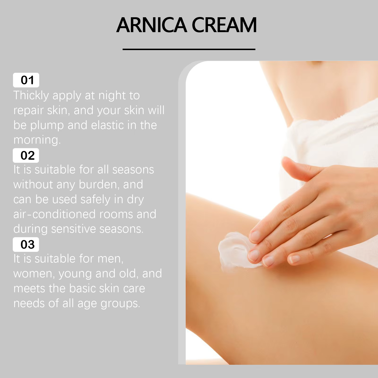 Buy 1 Get 1 Free Arnica Face Cream Antioxidant Relieve Redness Anti Acne Moisturizing Facial Cream - Image 5