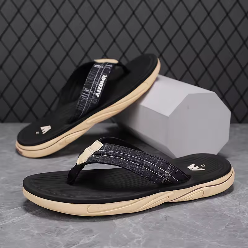 Breathable Beach Shoes Bathroom Luxury Flip Flops House Soft Slippers - Image 2