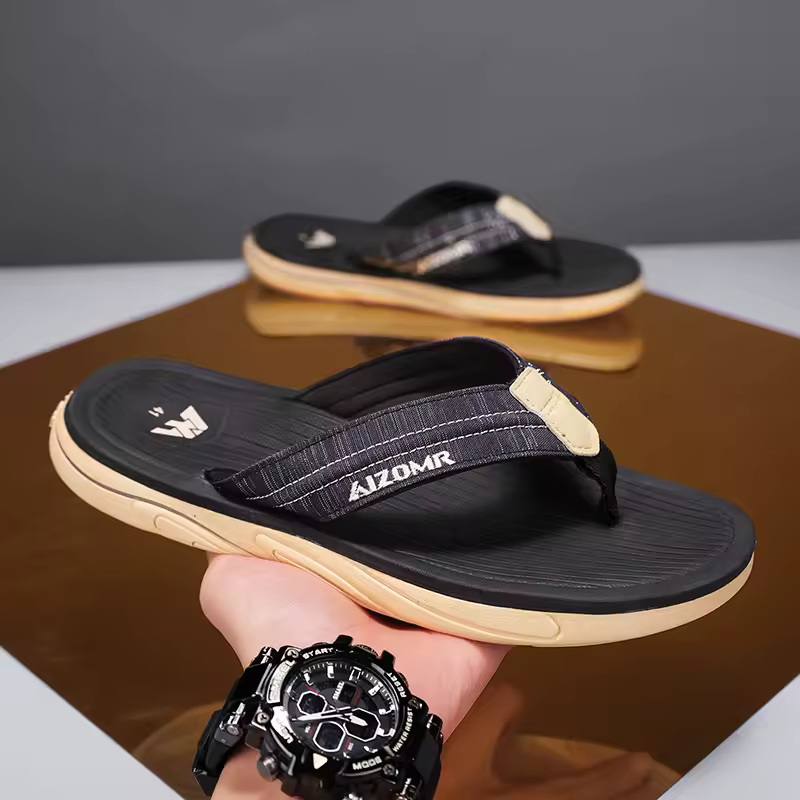 Breathable Beach Shoes Bathroom Luxury Flip Flops House Soft Slippers - Image 7