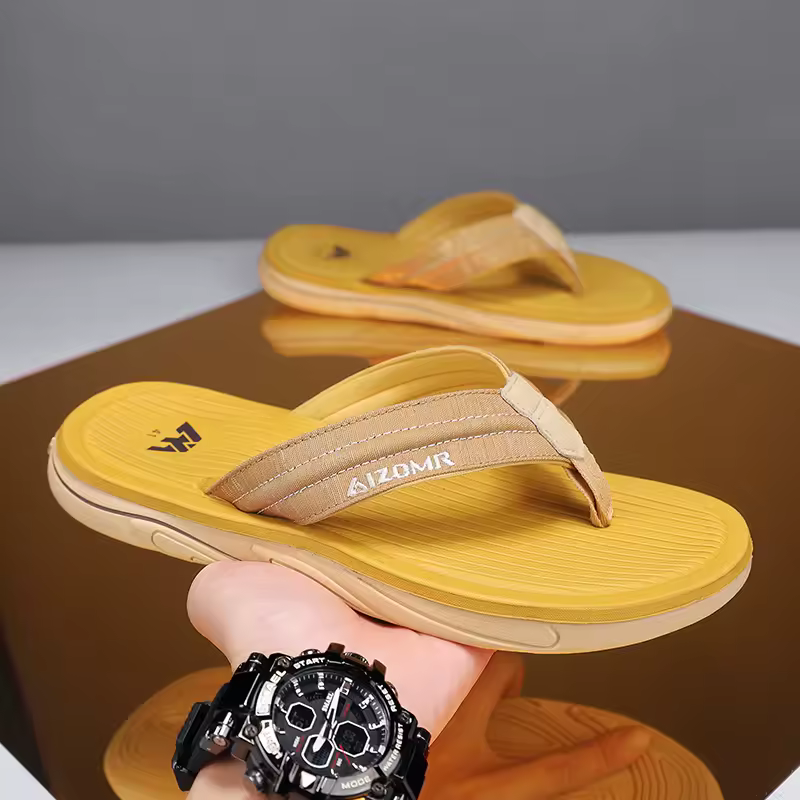 Breathable Beach Shoes Bathroom Luxury Flip Flops House Soft Slippers - Image 8