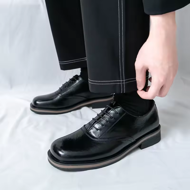 Casual Lace-up Formal Business Style Wedding Leather Oxfords Shoes