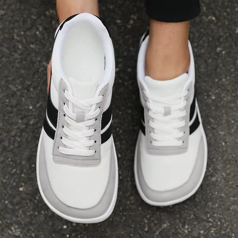 Casual Versatile Soft Sole Wide Last Walking Sneakers Breathable Mesh Comfortable Barefoot Shoes - Image 7