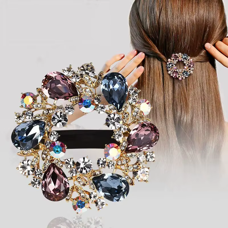 Crystal Diamond Alloy Hair Bands Girls Hair Accessories Fashion Hair Clip