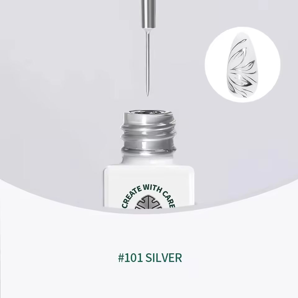 DIY Manicure Soak Off UV Cure With Brush Tips Swirls Gel Nail Art Polish