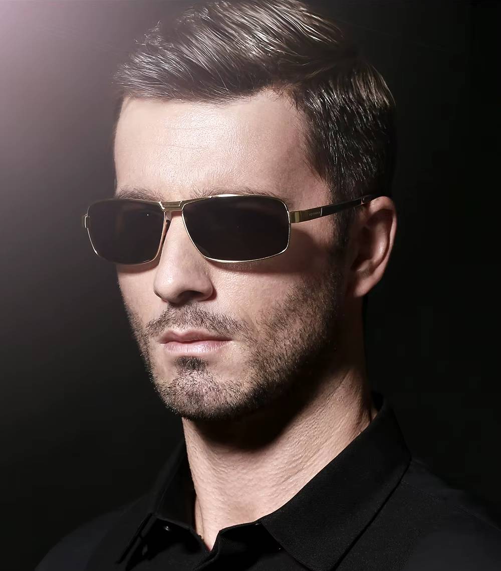 Designer Driving Fashion Polarized UV400 Lens Unisex Vintage Eyewear Sunglasses