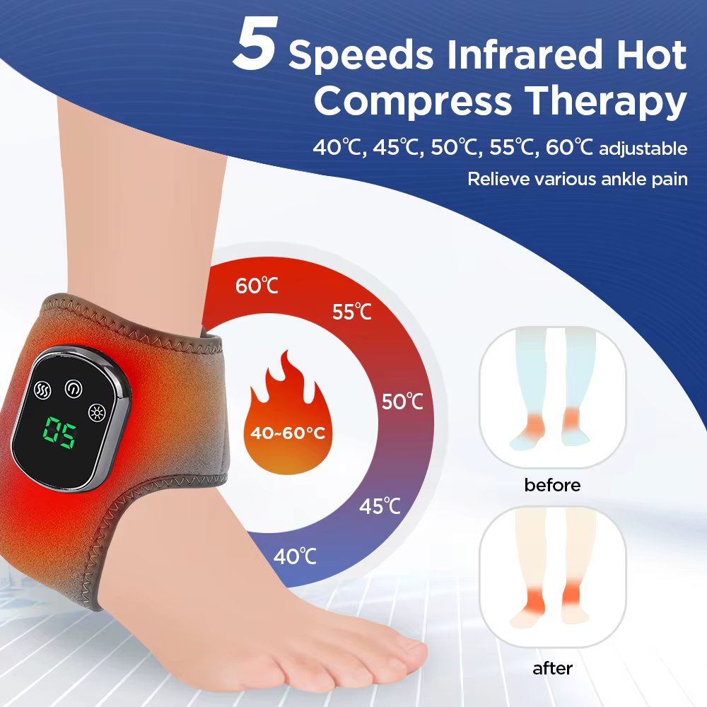 Electric Foot Heat Massager Breathable Material Foot and Ankle Joint Hot Compress Protection - Image 2