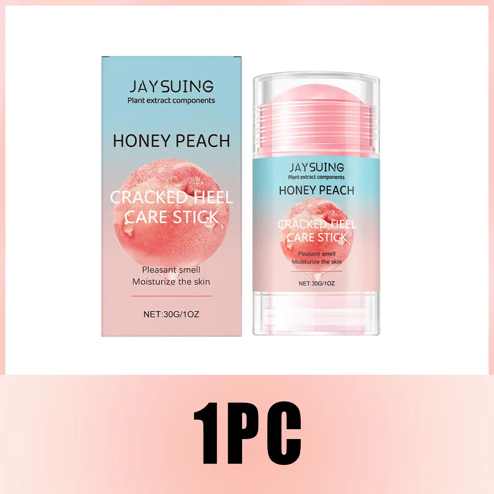 Exfoliation Cracked Heel Repair Balm Stick Dry Feet Hydrating Gentle Peach Foot Cream - Image 2