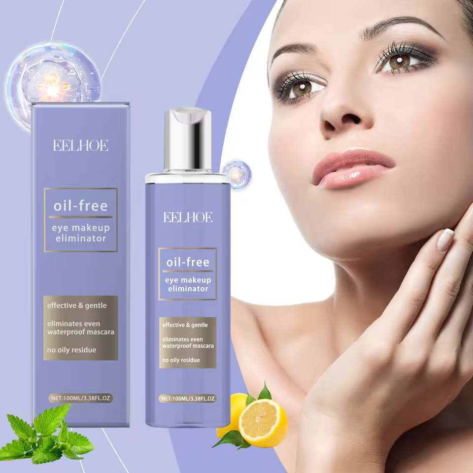 Eye and Lip Makeup Remover Gently Cleanses Skin Refreshing Facial and Lip Three in One Cleansing Makeup Remover - Image 2