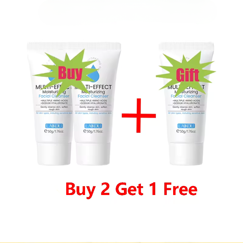 3 Pcs Facial Cleanser Deep Cleansing Foam Remove Dark Spots Acne Mark Oil Control Face Wash
