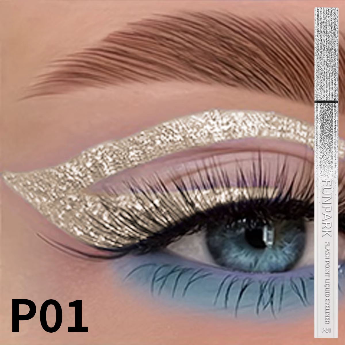 Glitter Liquid Eyeliner Pencil Waterproof Eye Liner Pen Long Lasting Quickily Drying Eyes Makeup