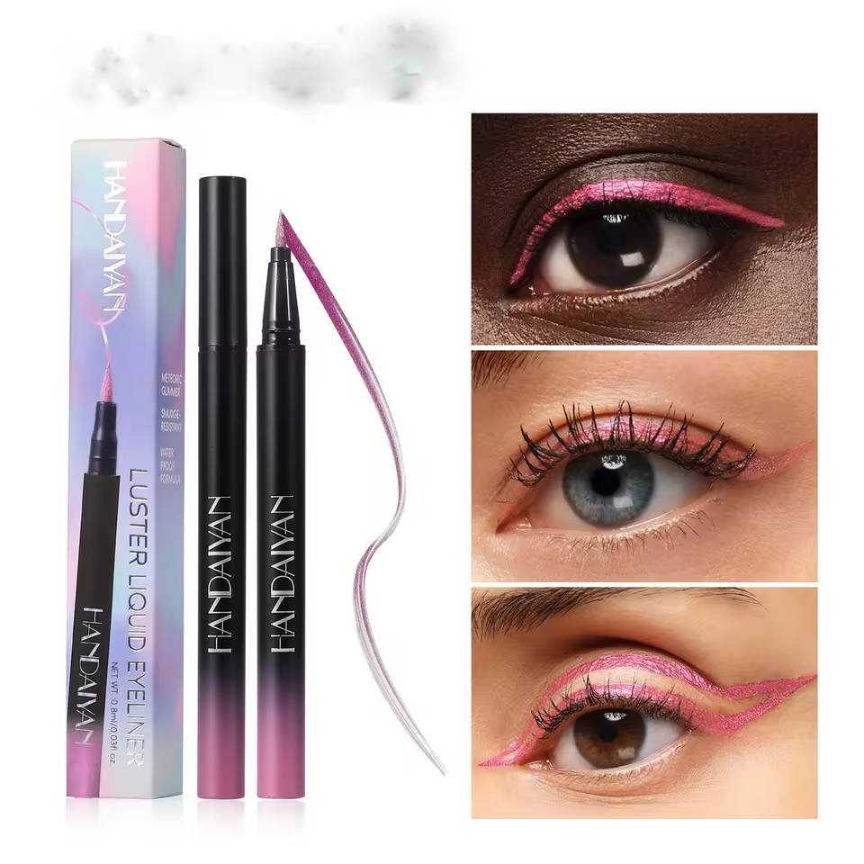 Glitter Luster Liquid Eyeliner Pencil Long Lasting Metallic Eye Makeup for Eyes - Image 4