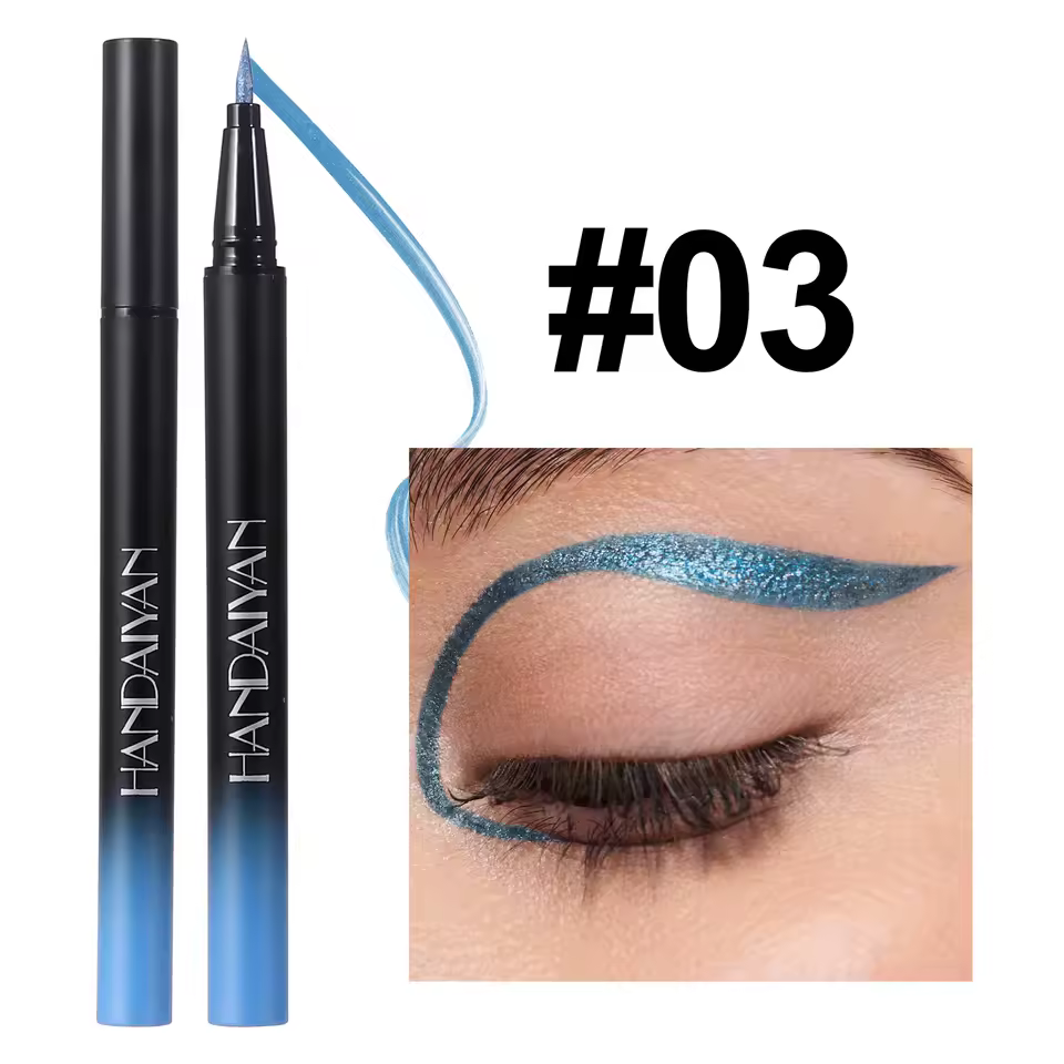 Glitter Luster Liquid Eyeliner Pencil Long Lasting Metallic Eye Makeup for Eyes - Image 8