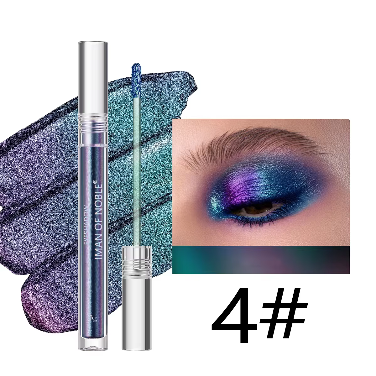 High Pigmented Multi Chrome Metallic Glossy Face Decorating Optical Chameleon Eyeshadow