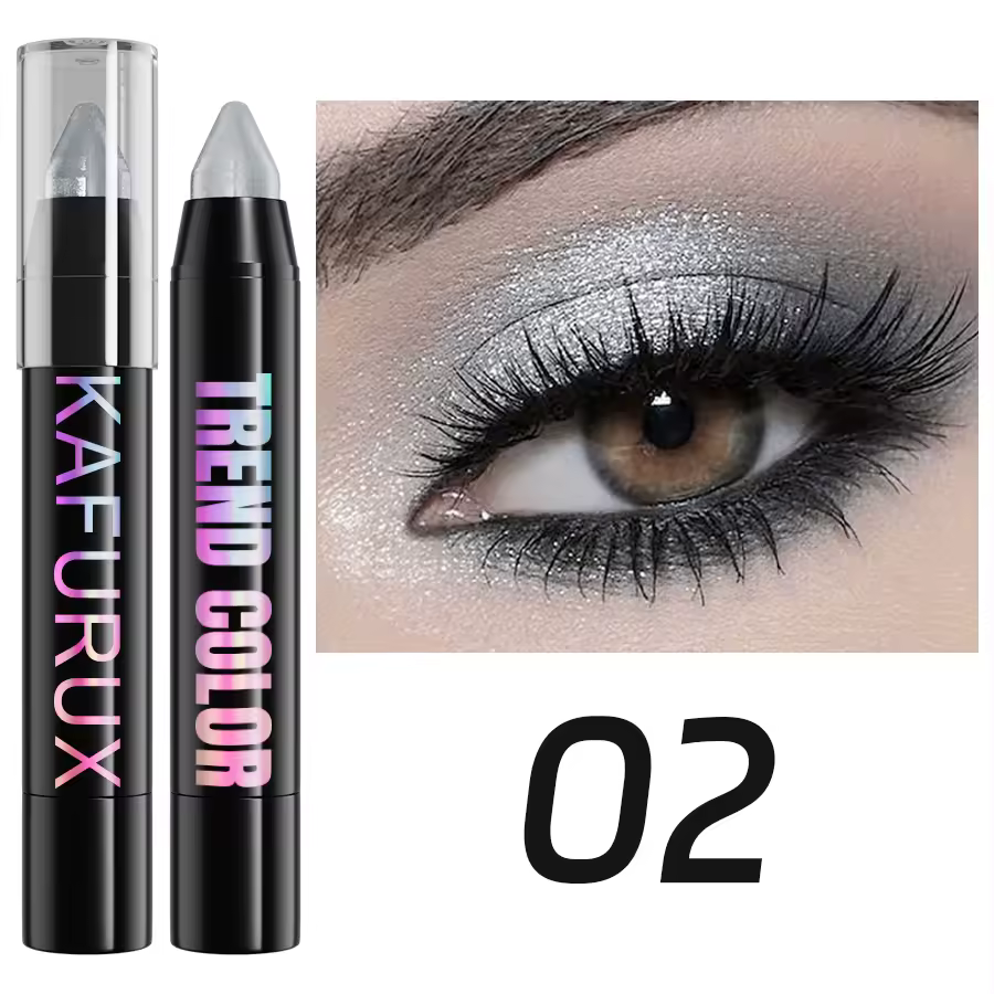 Highlighter 1pcs Smoky Color Pen Stick Waterproof Metallic Glitter Eyeshadow