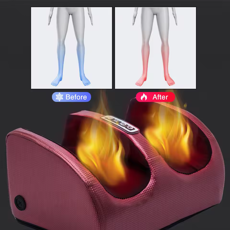 Kneading Roller Muscle Relaxation Pain Relief Foot Massager Heating Therapy - Image 5