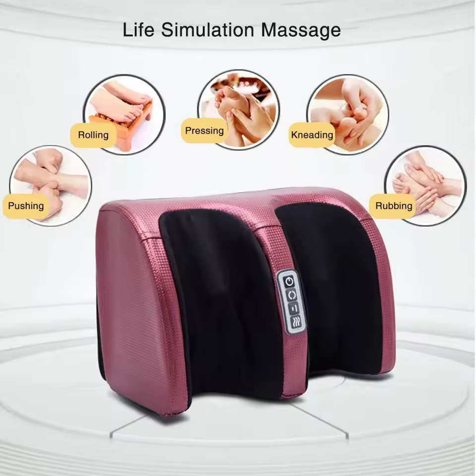 Kneading Roller Muscle Relaxation Pain Relief Foot Massager Heating Therapy - Image 2