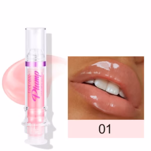 Lip Plumper Gloss Moisturizing Honey Oil Enhancer Transparent Shine Booster Makeup Beauty