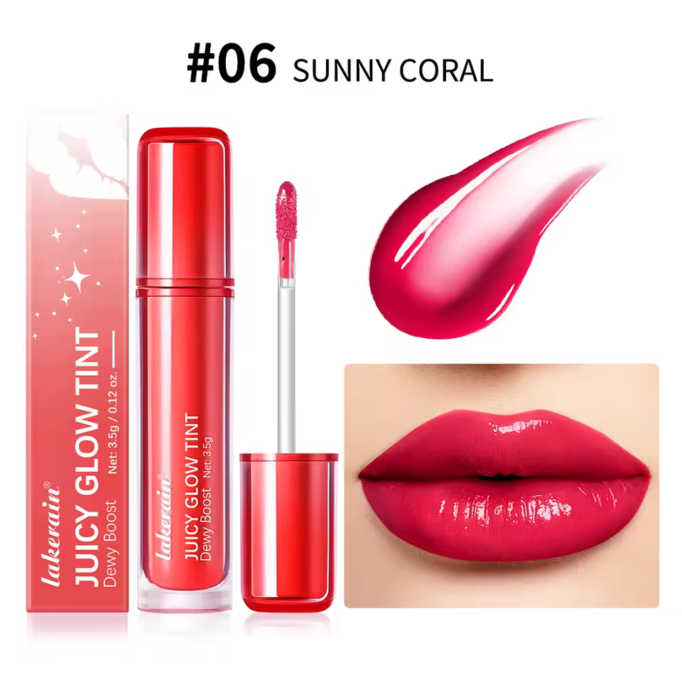 Long Lasting Moisturizing Halo Dyeing Mirror Glass Shine Color Waterproof Lip Gloss - Image 6