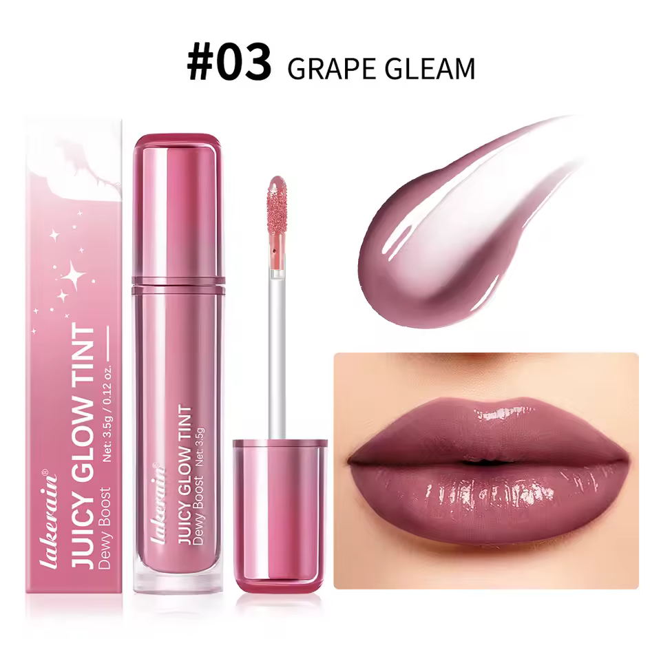 Long Lasting Moisturizing Halo Dyeing Mirror Glass Shine Color Waterproof Lip Gloss - Image 3