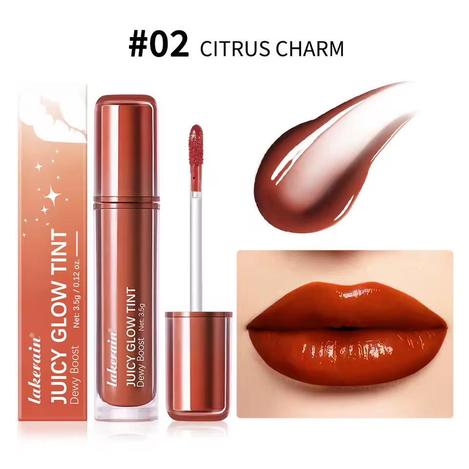 Long Lasting Moisturizing Halo Dyeing Mirror Glass Shine Color Waterproof Lip Gloss - Image 2