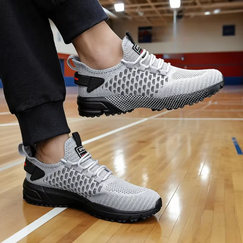 Luxury Men's Sneakers Mesh Upper Outdoor Walking Tennis Fashion Running Shoes - Image 2