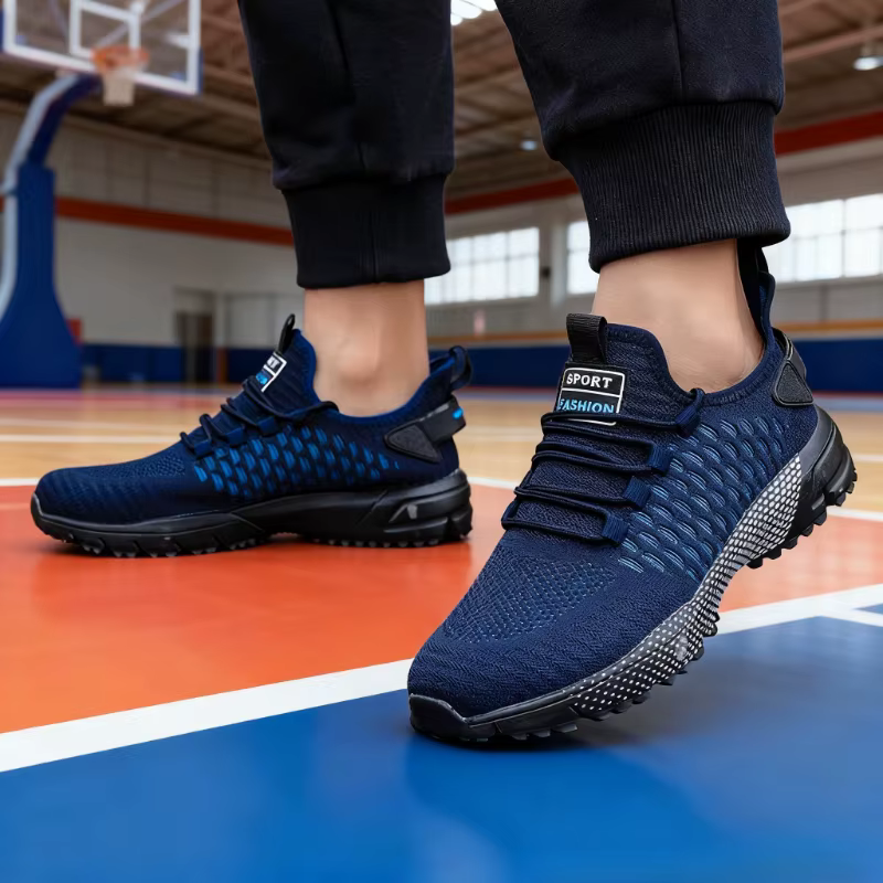 Luxury Men's Sneakers Mesh Upper Outdoor Walking Tennis Fashion Running Shoes - Image 5