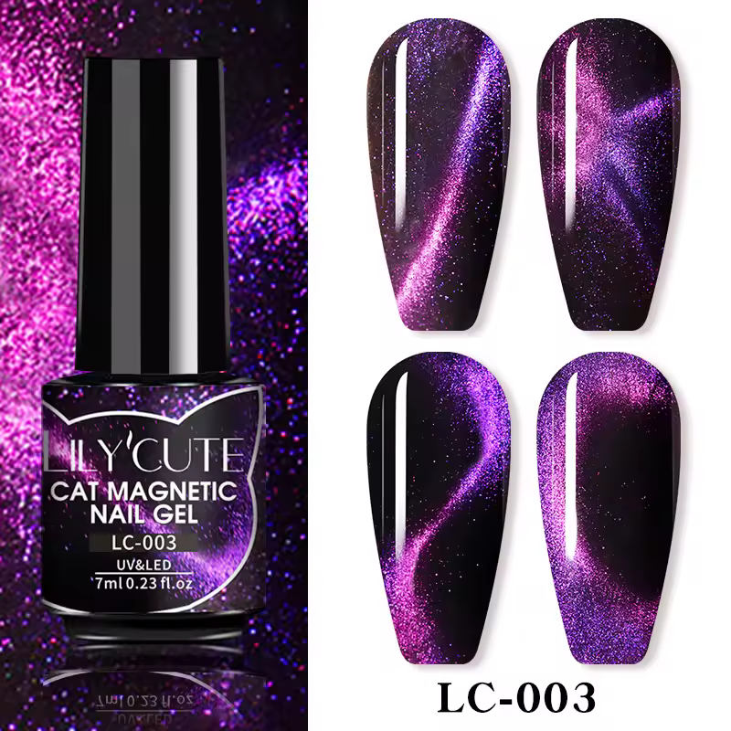Magnet Semi Permanent Soak Off UV LED Manicure 7ml 9D Cat Magnetic Gel Nail Polish