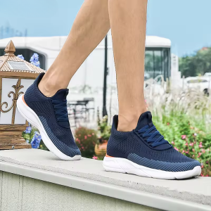 Men Sneakers Elevator Mesh Breathable Height Increasing Shoe