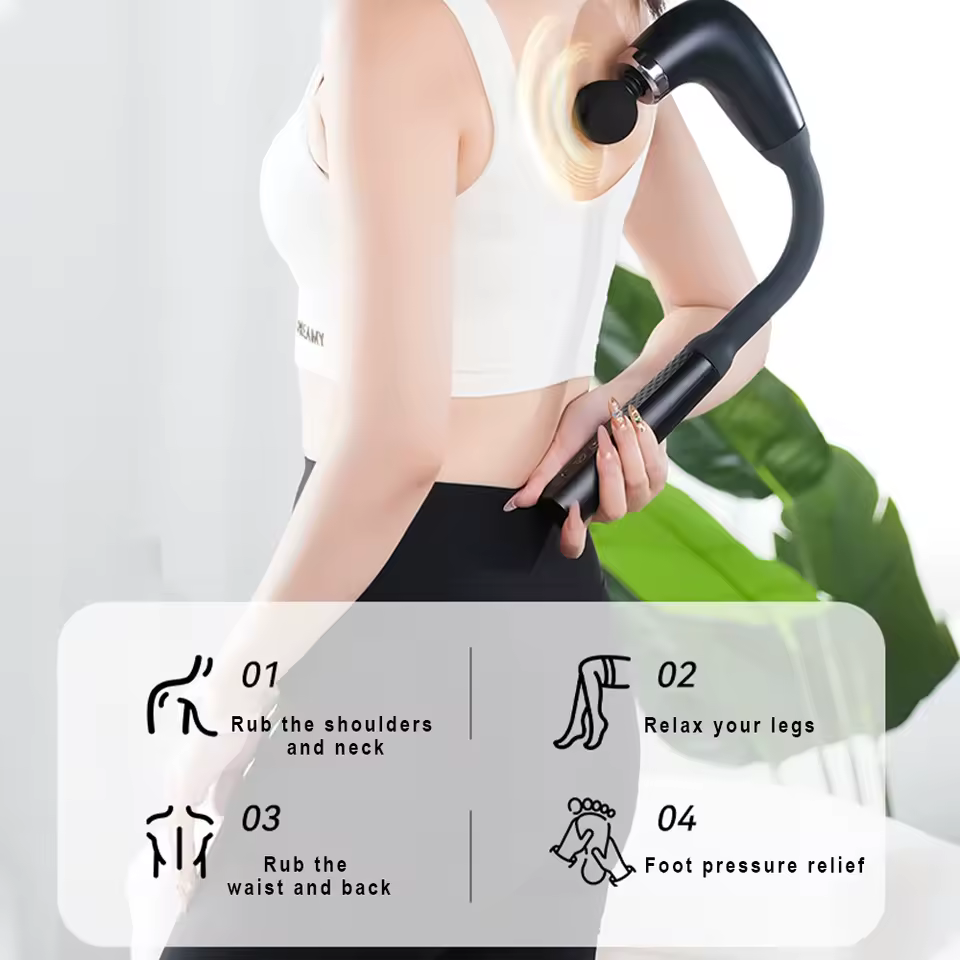 New Smart Fascia Gun Electric Massager Hammer Electric Fascia Gun - Image 4