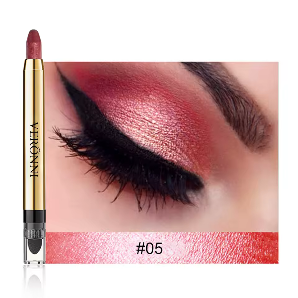 Pencil Double End Beads Bright Flash Stick Anti Sweat Long Highlighter Gloss Eyeshadow