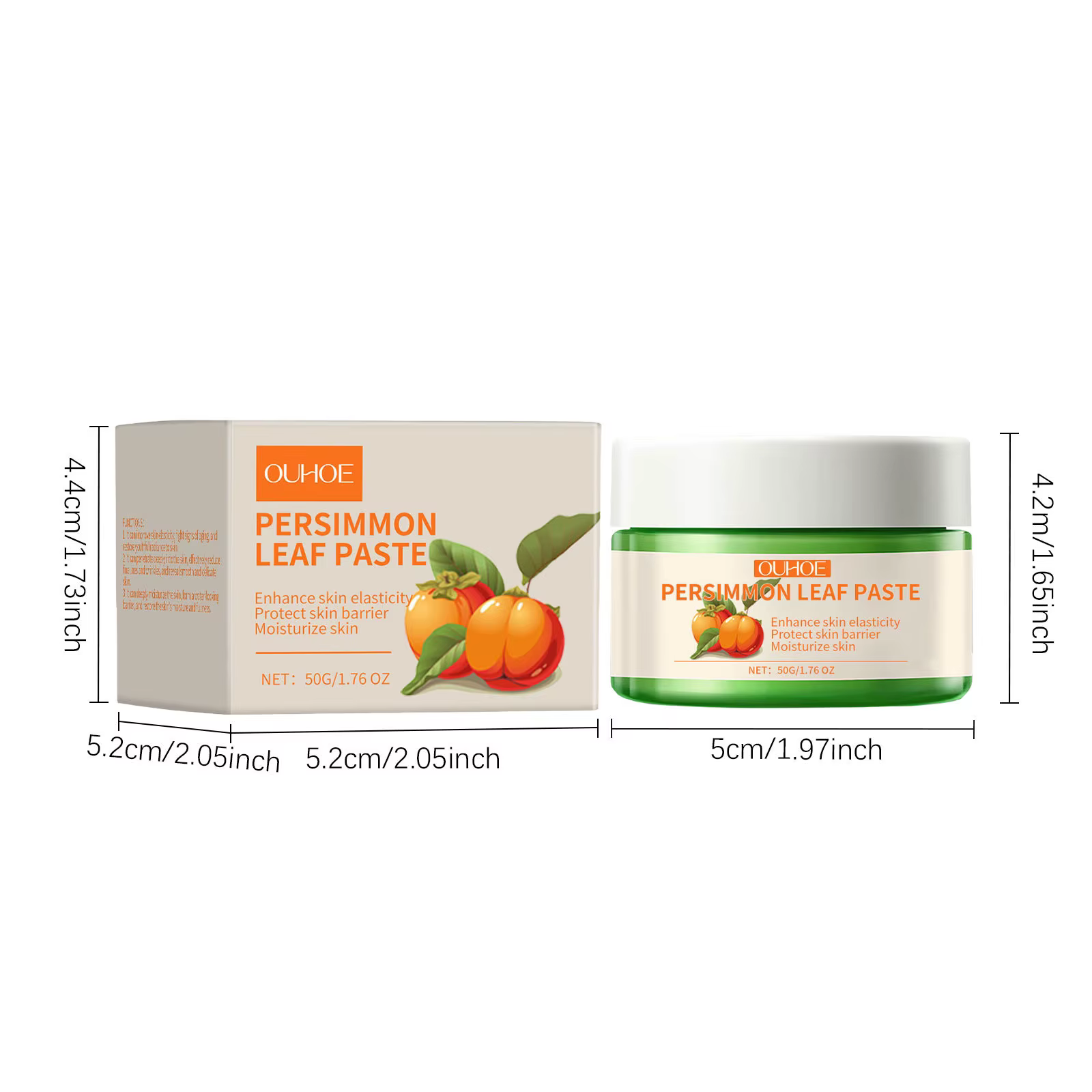 Persimmon Leaf Face Cream Anti-Aging Lighten Dark Spots Corrector Smooth Cream - Image 8