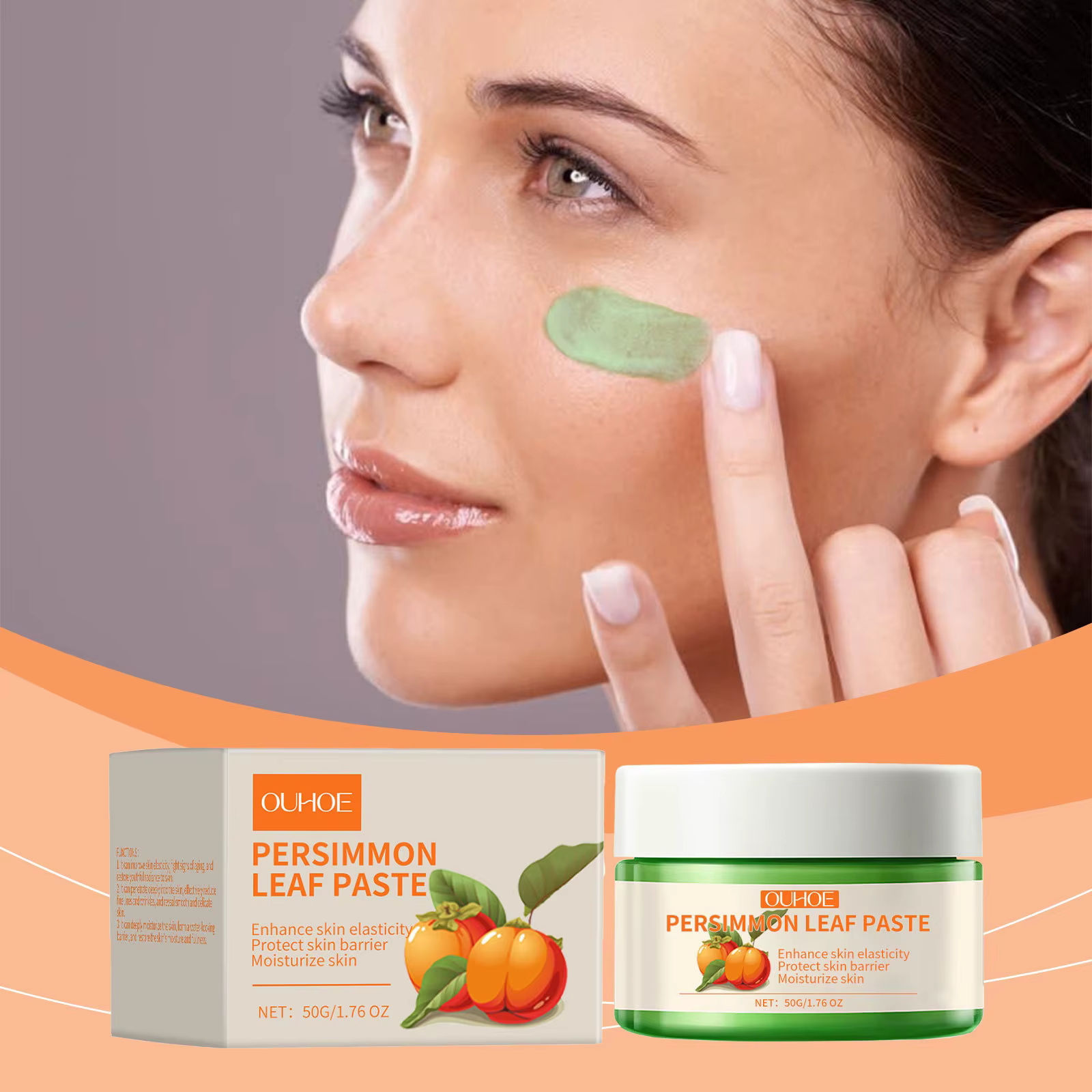 Persimmon Leaf Face Cream Anti-Aging Lighten Dark Spots Corrector Smooth Cream