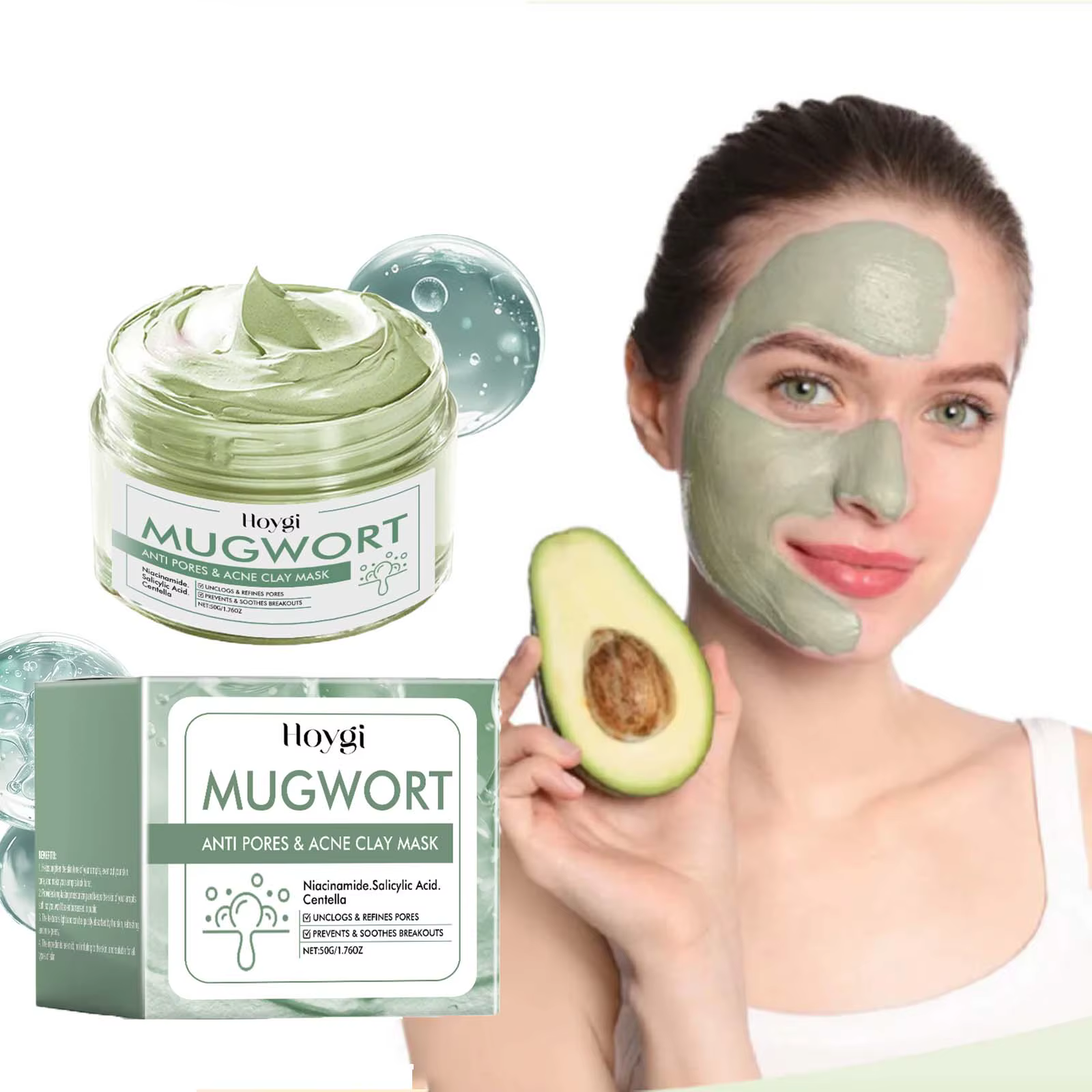 Pore Shrinking Oil Control Deep Cleansing Exfoliating Acne Treatment Moisturizing Face Clean Mask