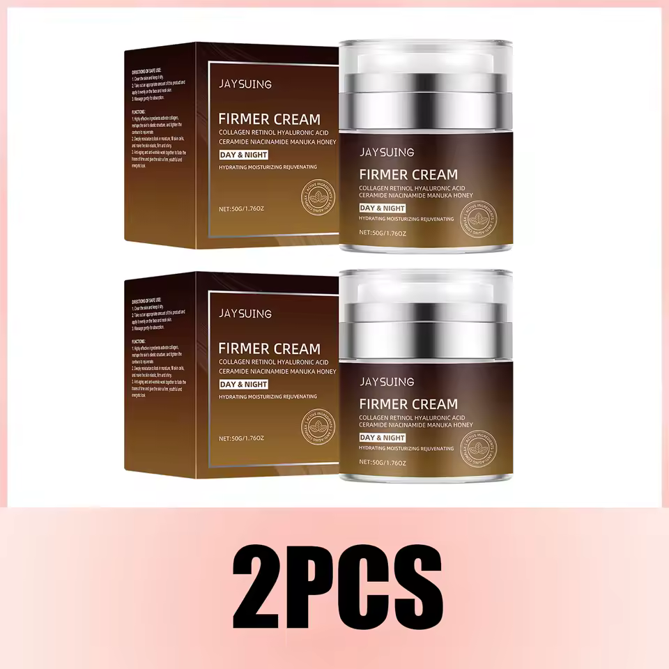 2 PCS Retinol Collagen Cream  Instant Face Lifting Wrinkle Tightening Firming Day Facial Moisturizer