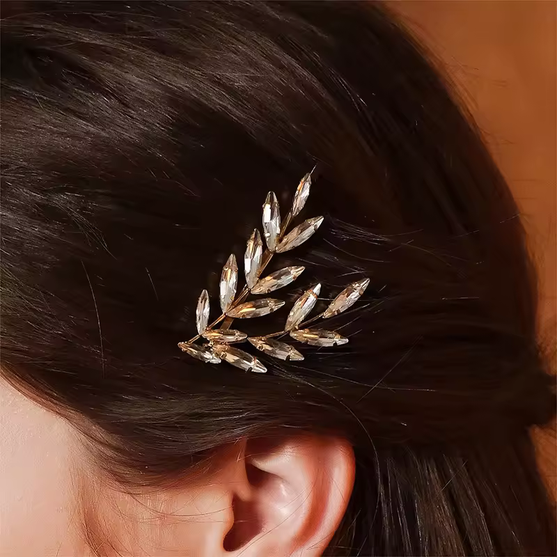 Rhinestone Zinc Alloy Wedding Bridal Jewelry Accessories Comb Hair Clips