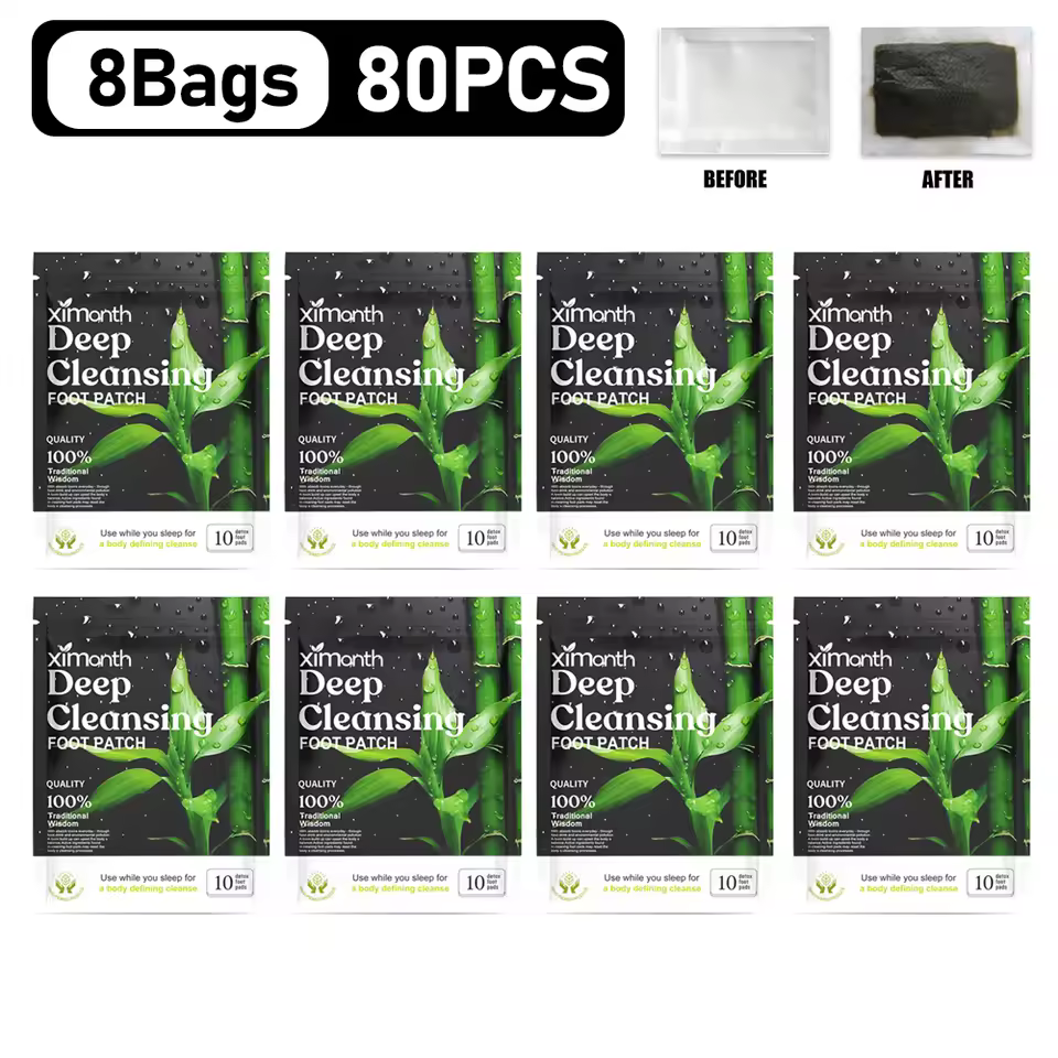 8PCS Detox Foot Patches Stress Relief Feet Deep Sleep Conditioning Body Relieve Stress Foot Care Tool