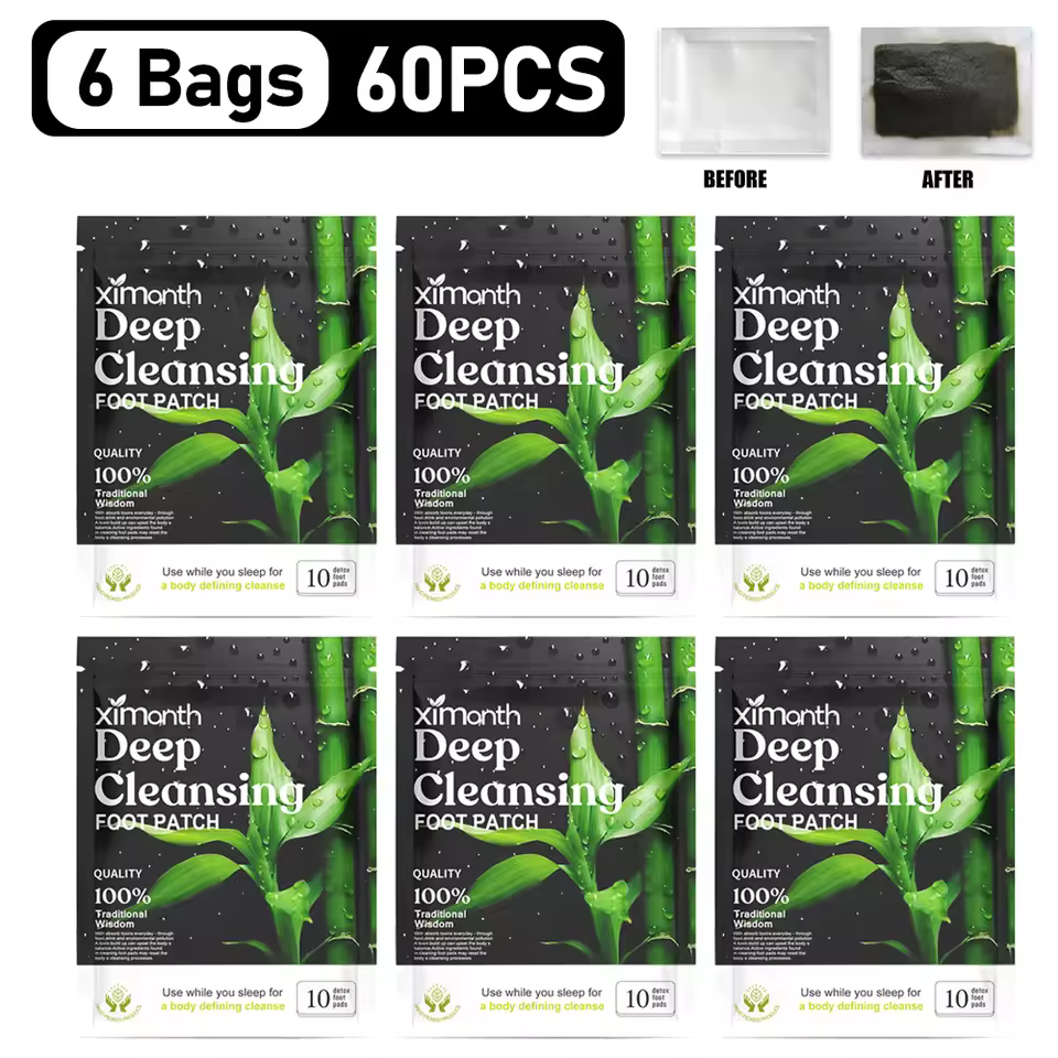 6PCS Detox Foot Patches Stress Relief Feet Deep Sleep Herbal Detox Sticker