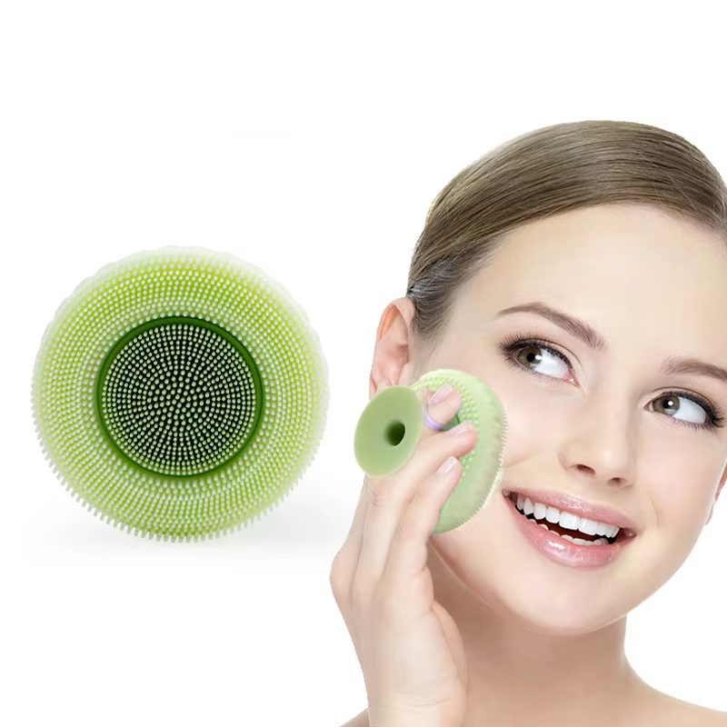 Silicone Rubber 2 in 1 Detachable Dual-use Face Cleaning Brush