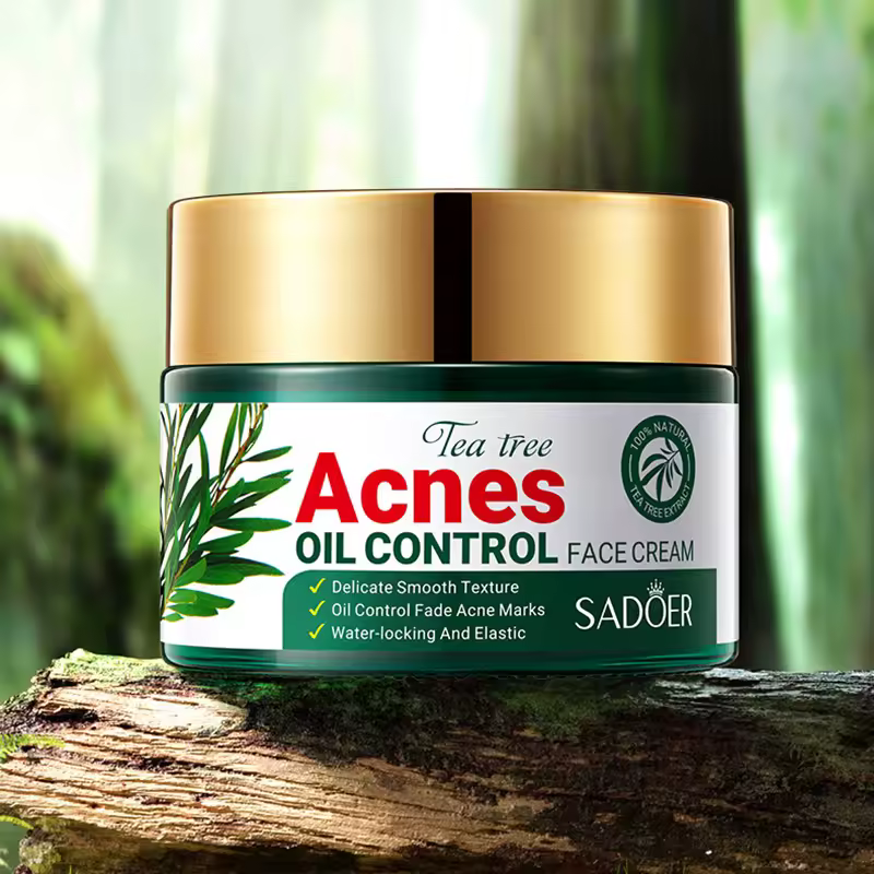 Tea Tree Acne Removing Face Cream Anti Acne Hydrating Oil Control Moisturizing Facial Creams