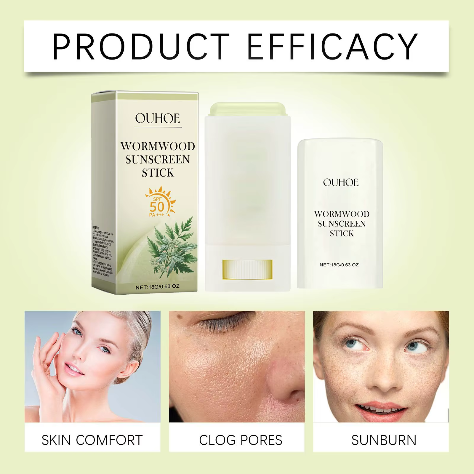 UV Protective Sunblock Isolation Refreshing Moisturizing Oil Control Sunscreen Stick - Image 2