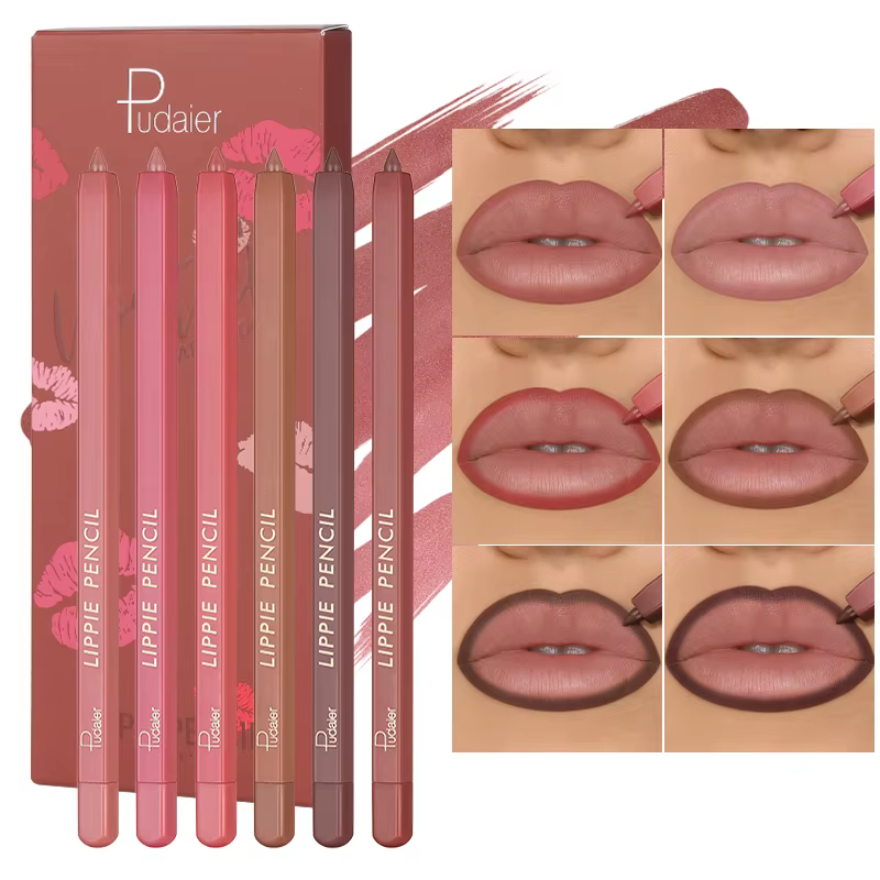 Waterproof Long-Lasting Non-Stick Moisturizing For All Skin Types Matte Lip Liner Pencil Set