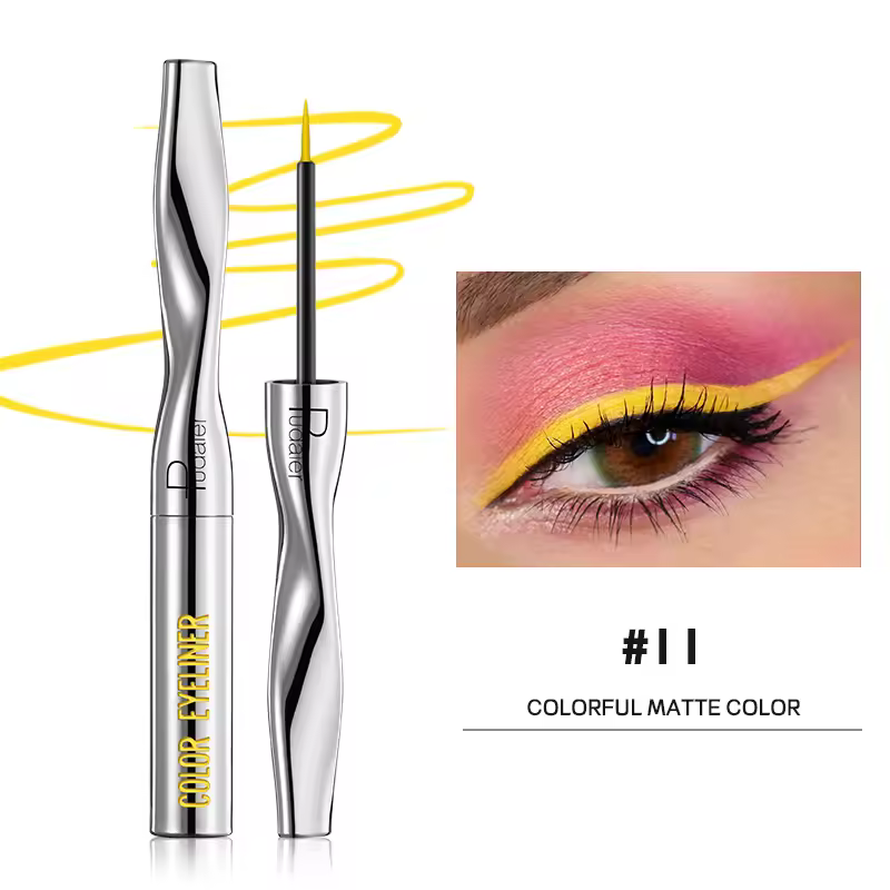 Waterproof Not Caking Colorful Liquid Glitter Powder Eyeliner Liquid Pen