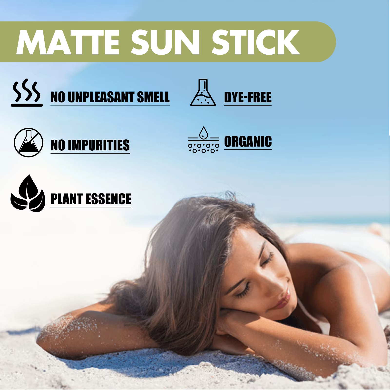 Whitening Portable SPF 50 Matte Bar Blocker Face Refreshing Matte Sun Stick Sunscreen - Image 6